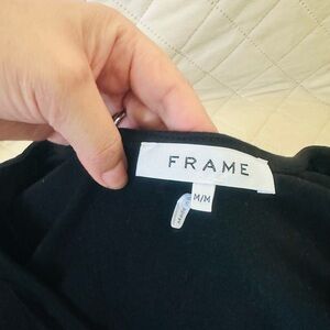 Frame Denim Black Crop Top